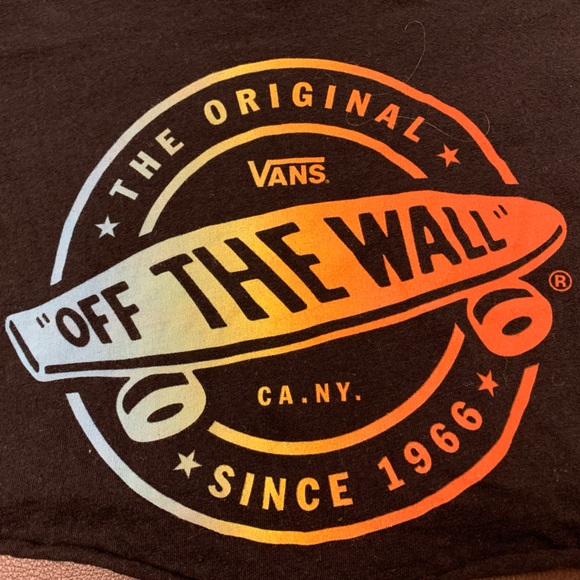Cropped Vans 3/4 Length Baseball Tee - Picture 2 of 3